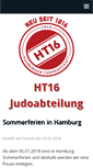 Mobile Screenshot of ht16-judo.de